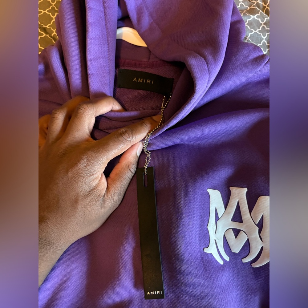 Amiri Purple Logo Hoodie (Winter 2023) - Picture 3 of 13